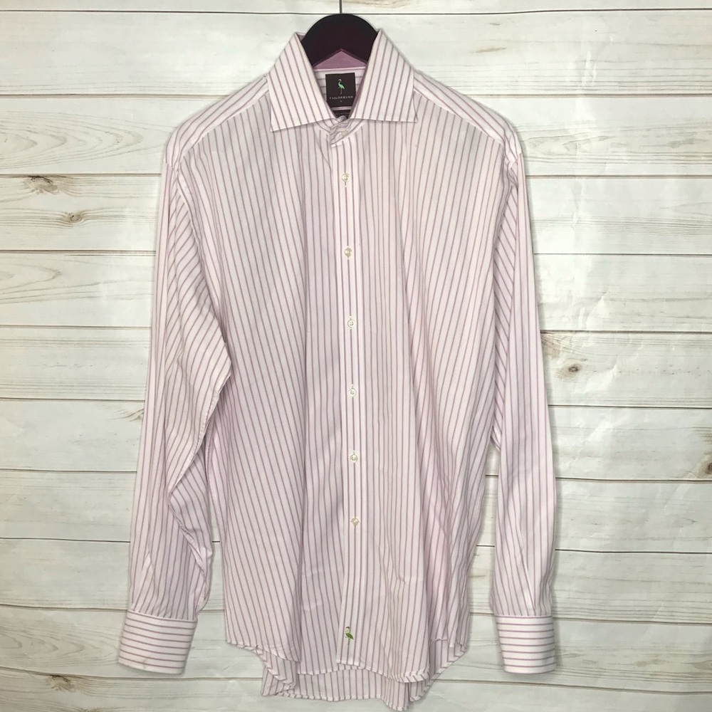 Men’s Large Tailorbyrd Pink Dress Shirt